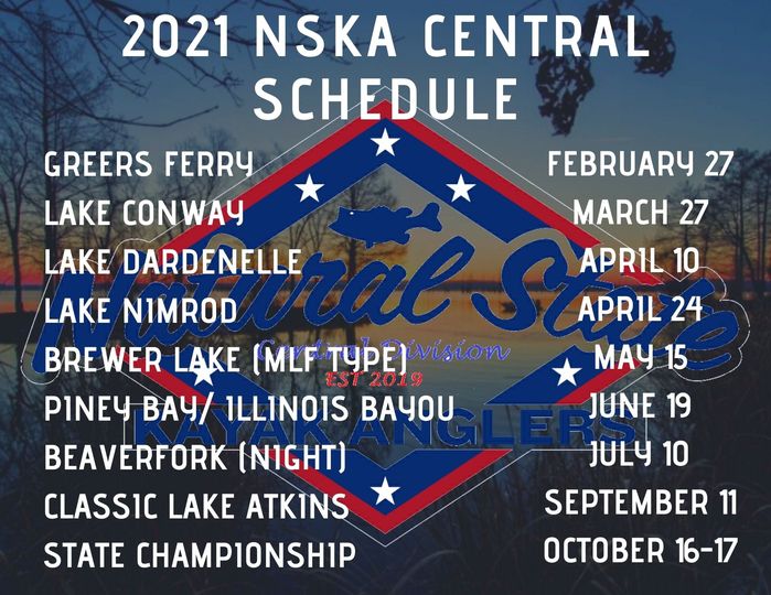 The 2021 schedule for NSKA