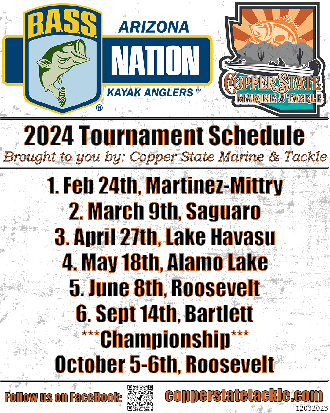 The 2024 schedule for AZBN