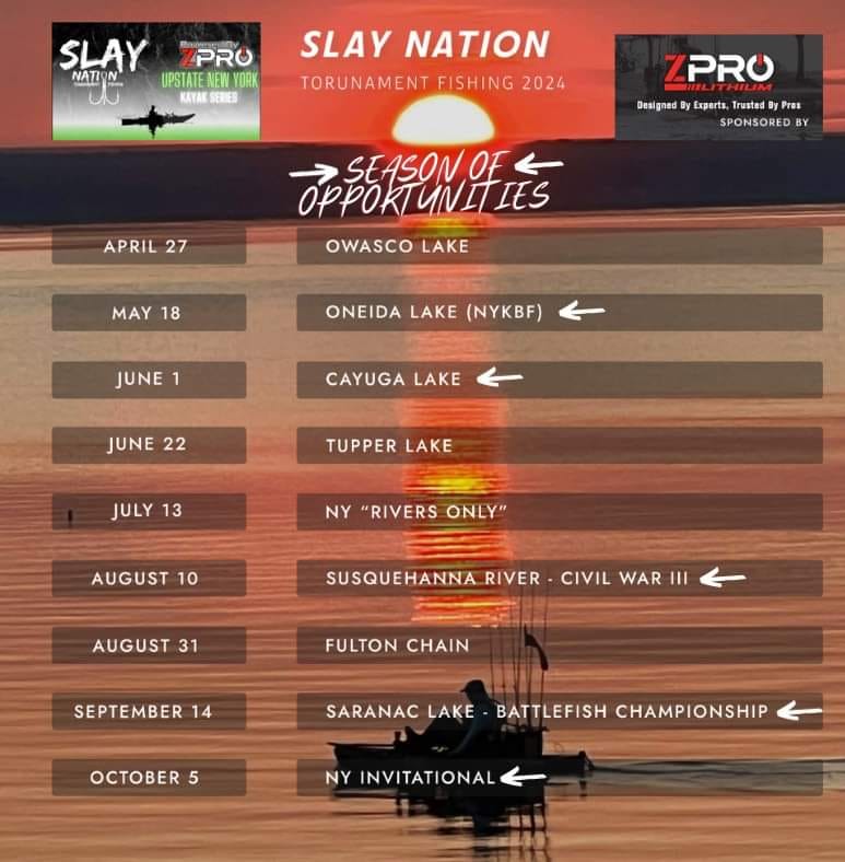 The 2024 schedule for NY Slay Nation