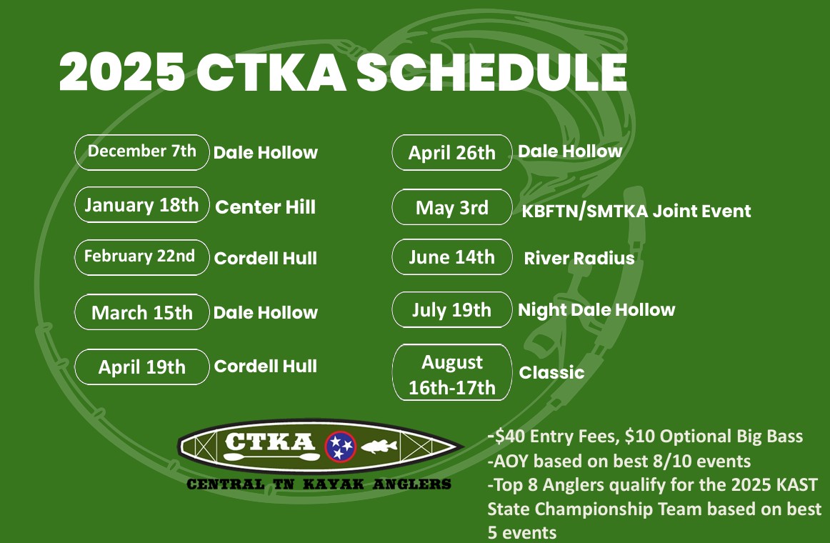 The 2025 schedule for CTKA