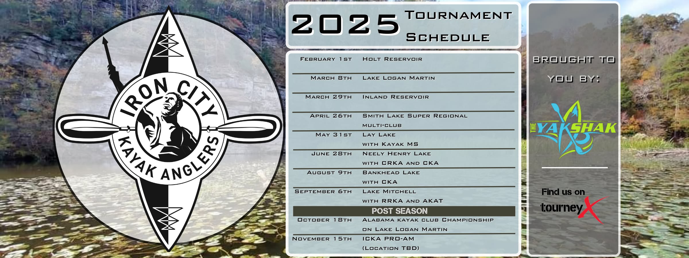 The 2025 schedule for ICKA