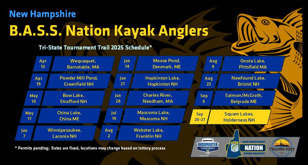 The 2025 schedule for NHBASS