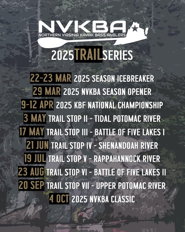 The 2025 schedule for NVKBA