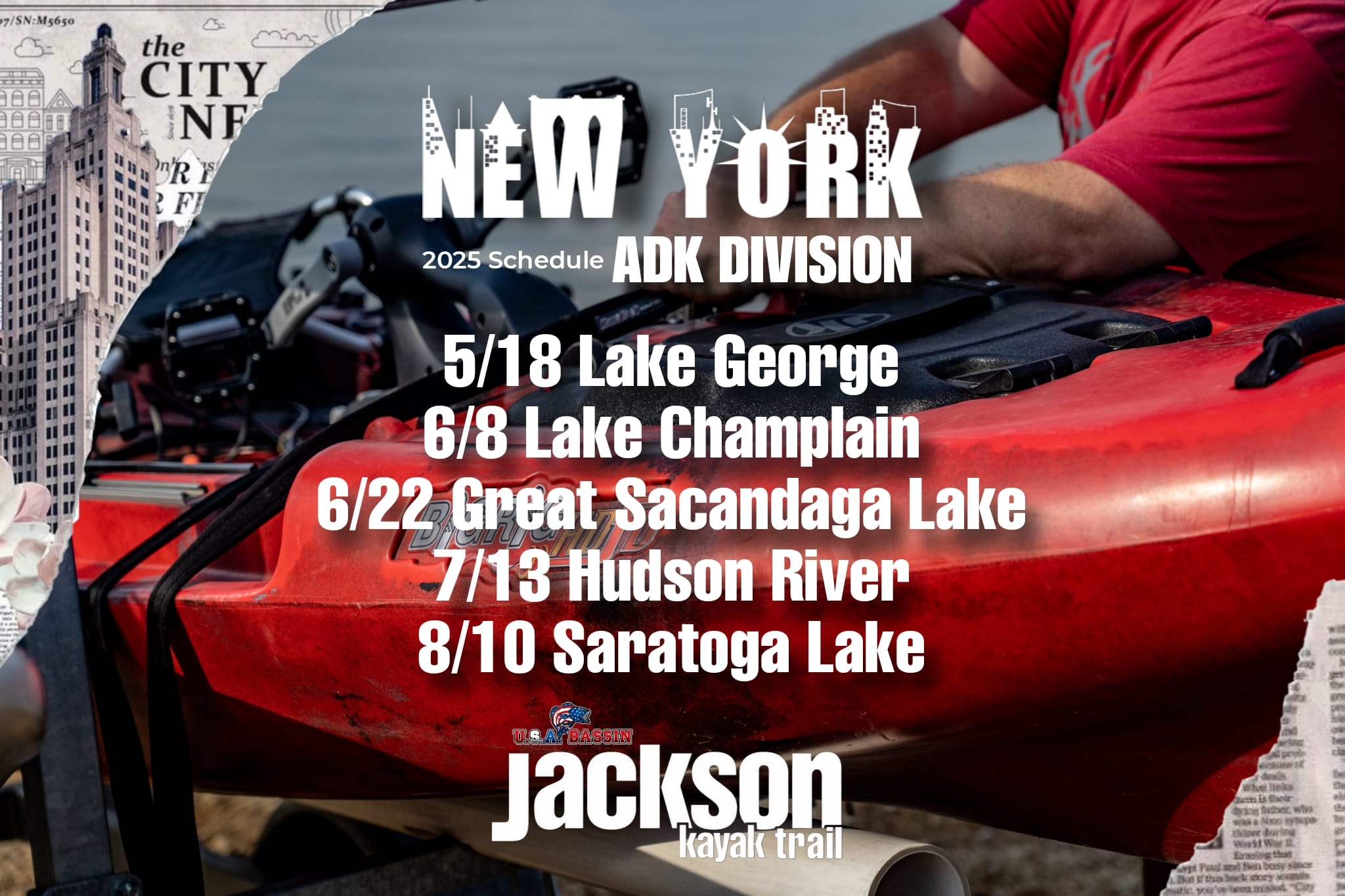 The 2025 schedule for USA BASSIN NYADK