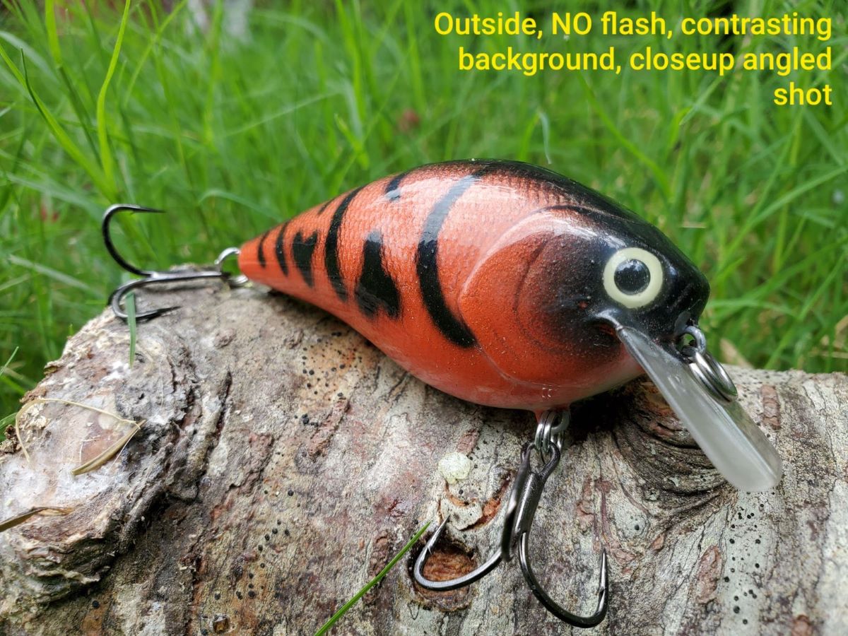 A much better photograph of a crankbait outside